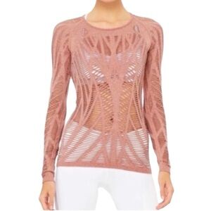 (NWT) Alo Wanderer Cutout Long Sleeve Top, Small
